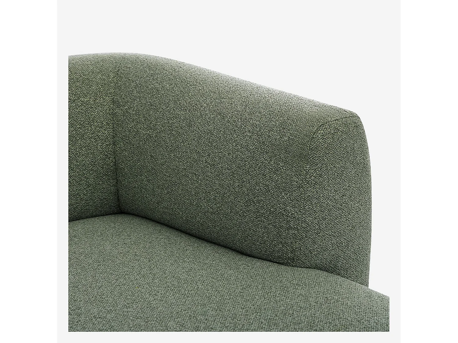 Habitat - Canapé d'angle droit en tissu texturé - Vert sapin - Design by Federica Francini - Austin
