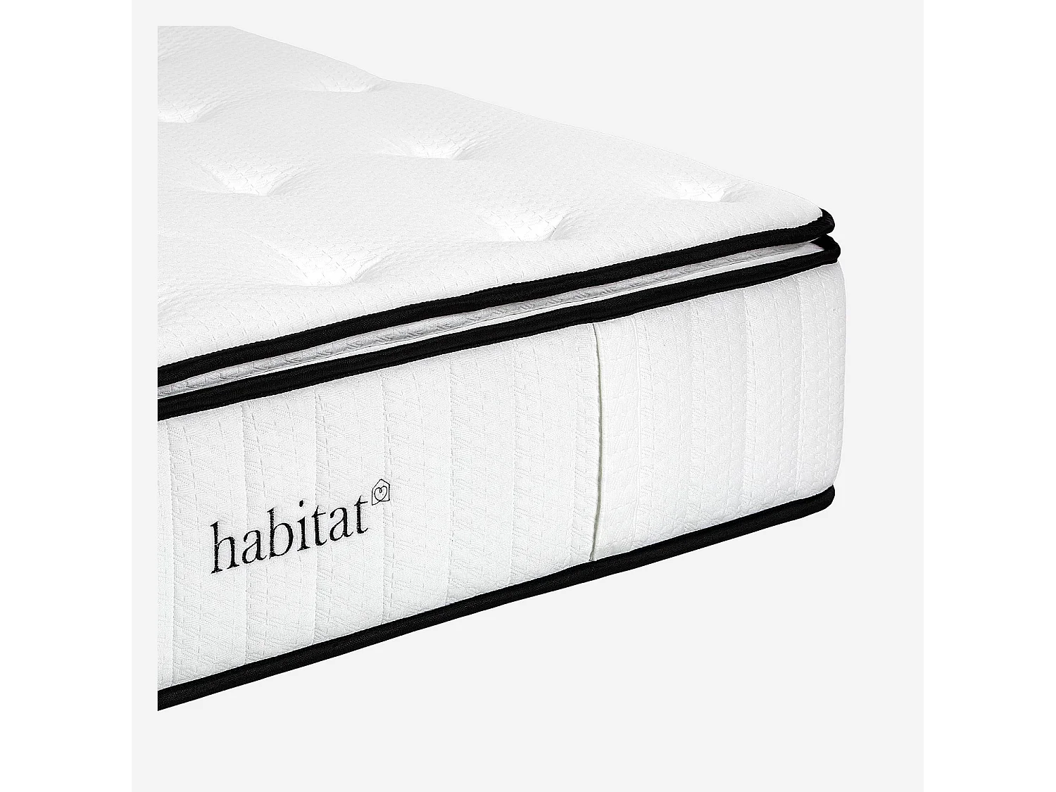 Habitat - Matelas hybride ressorts ensachés et mousse à mémoire de forme avec surmatelas - 140 x 200 cm - Hybride excellence