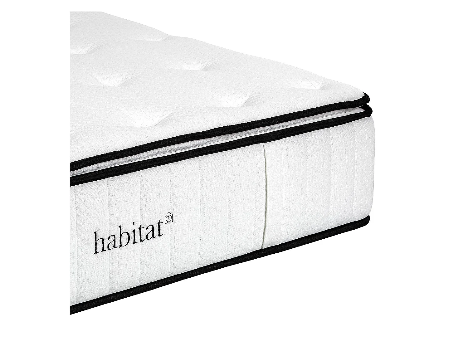Habitat - Matelas hybride ressorts ensachés et mousse à mémoire de forme avec surmatelas - 140 x 200 cm - Hybride excellence