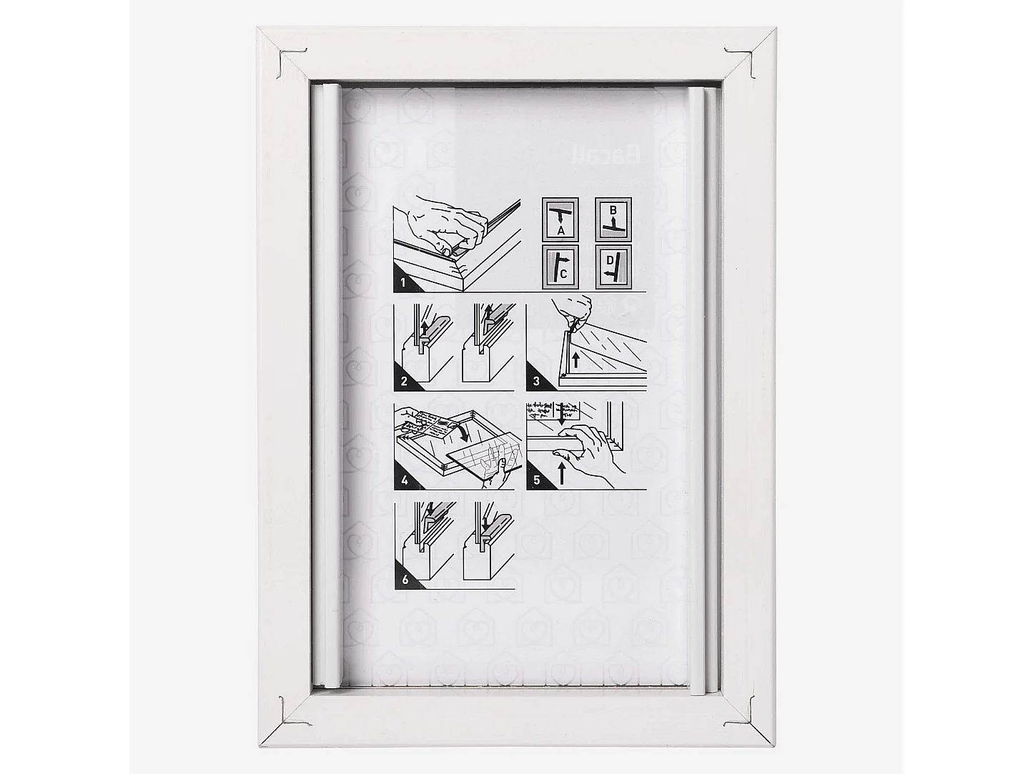 Cadre à poser en bois - 10 x 15 cm - Blanc