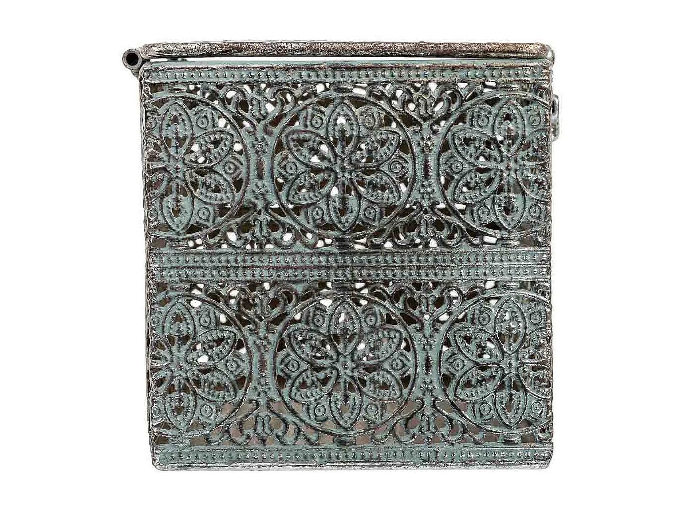 Boîte en métal noir 20.5x12.5x11.5h cm (hauteur)