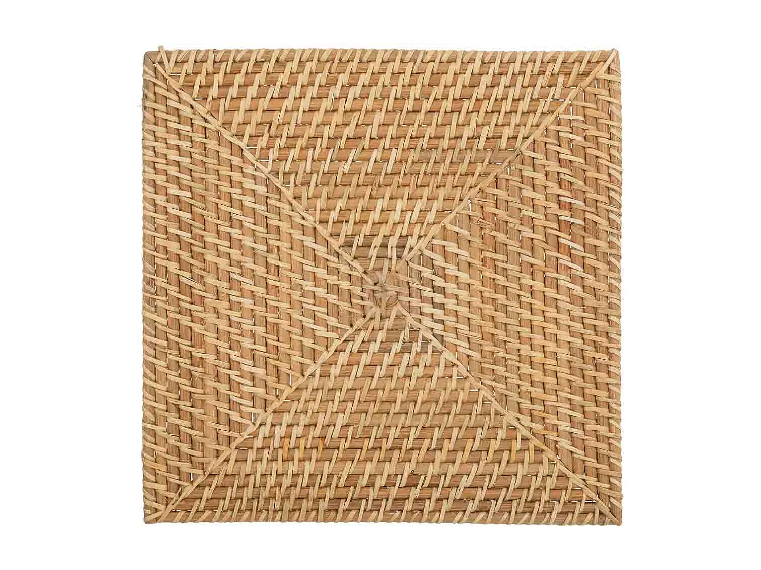 Dessous de plat en rotin brun 32 x 32 x 1 cm