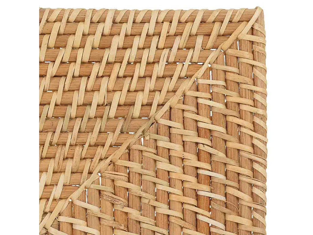 Dessous de plat en rotin brun 32 x 32 x 1 cm