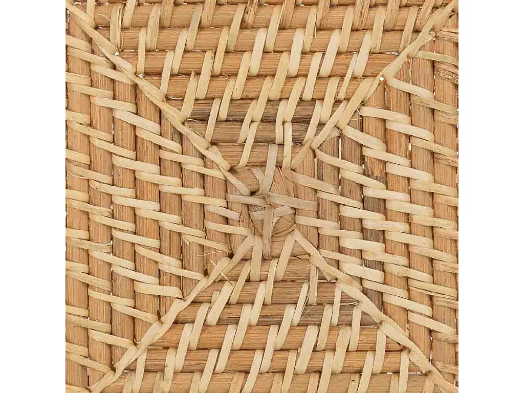 Dessous de plat en rotin brun 32 x 32 x 1 cm