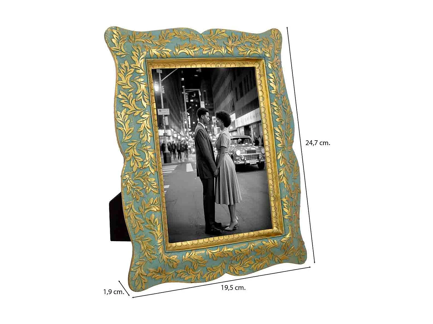 Porte-photo 13x18 doré 19,5x1,9x24,7 cm (h)