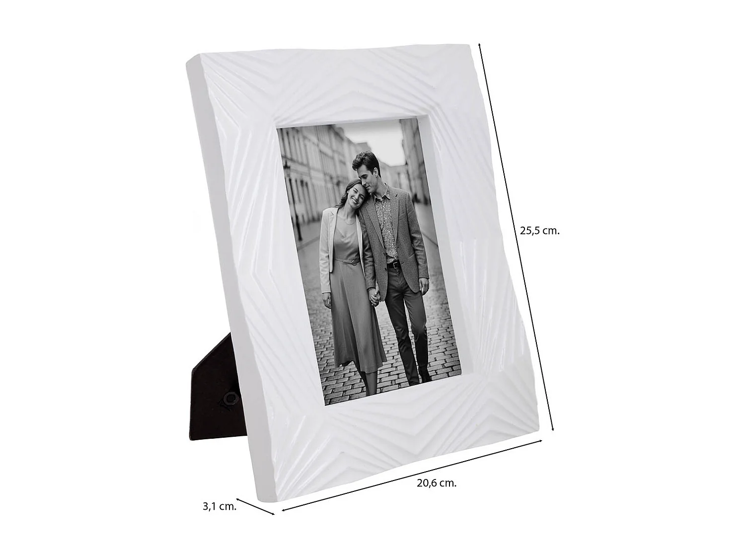 Porta fotos 13X18 blanco 20,6x3,1x25,5h cm