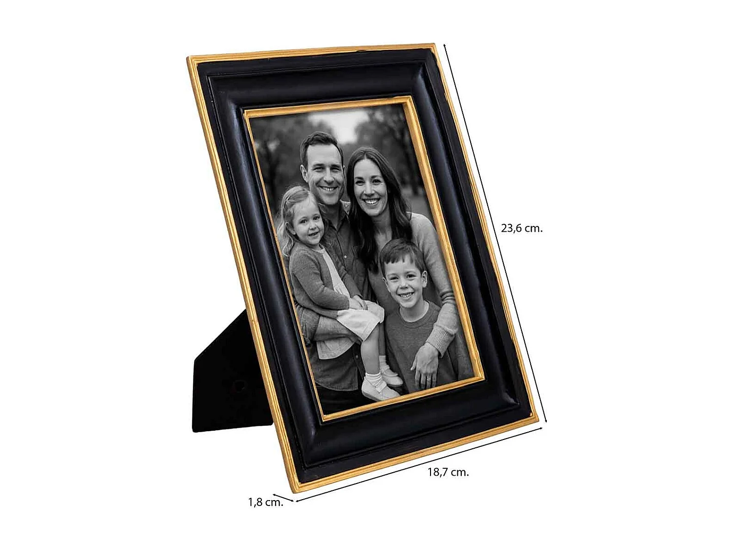 Porta fotos 13X18 negro 18,7x1,8x23,6h cm