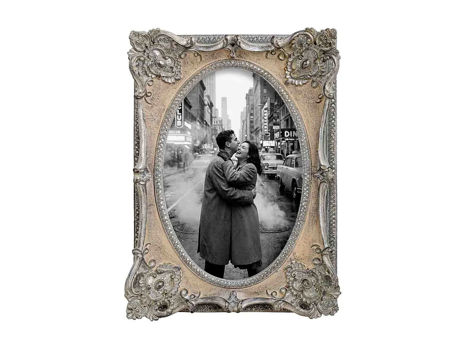 Porta fotos 10X15 blanco 13,8x3,6x19h cm