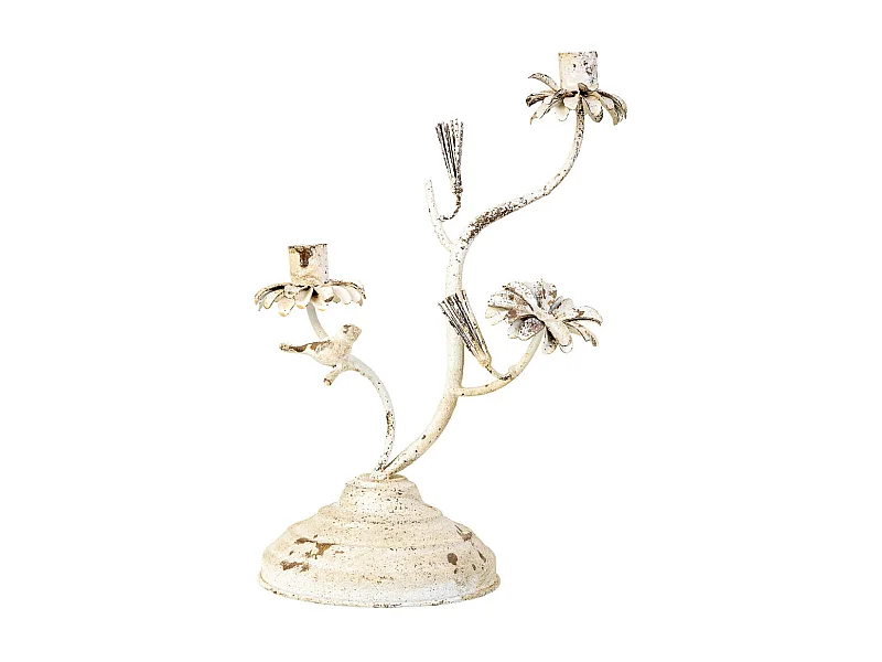 Candelabro envejecido 24x11x29.5HCM