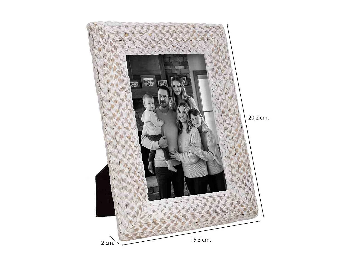Porta fotos 10X15 blanco 15,3x2x20,2h cm
