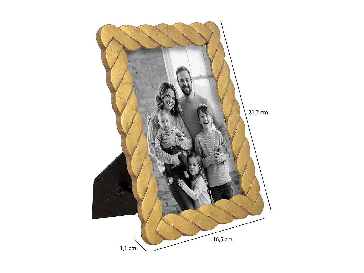 Porte-photo 13x18 doré 16,5x1,1x21,2 cm (h)