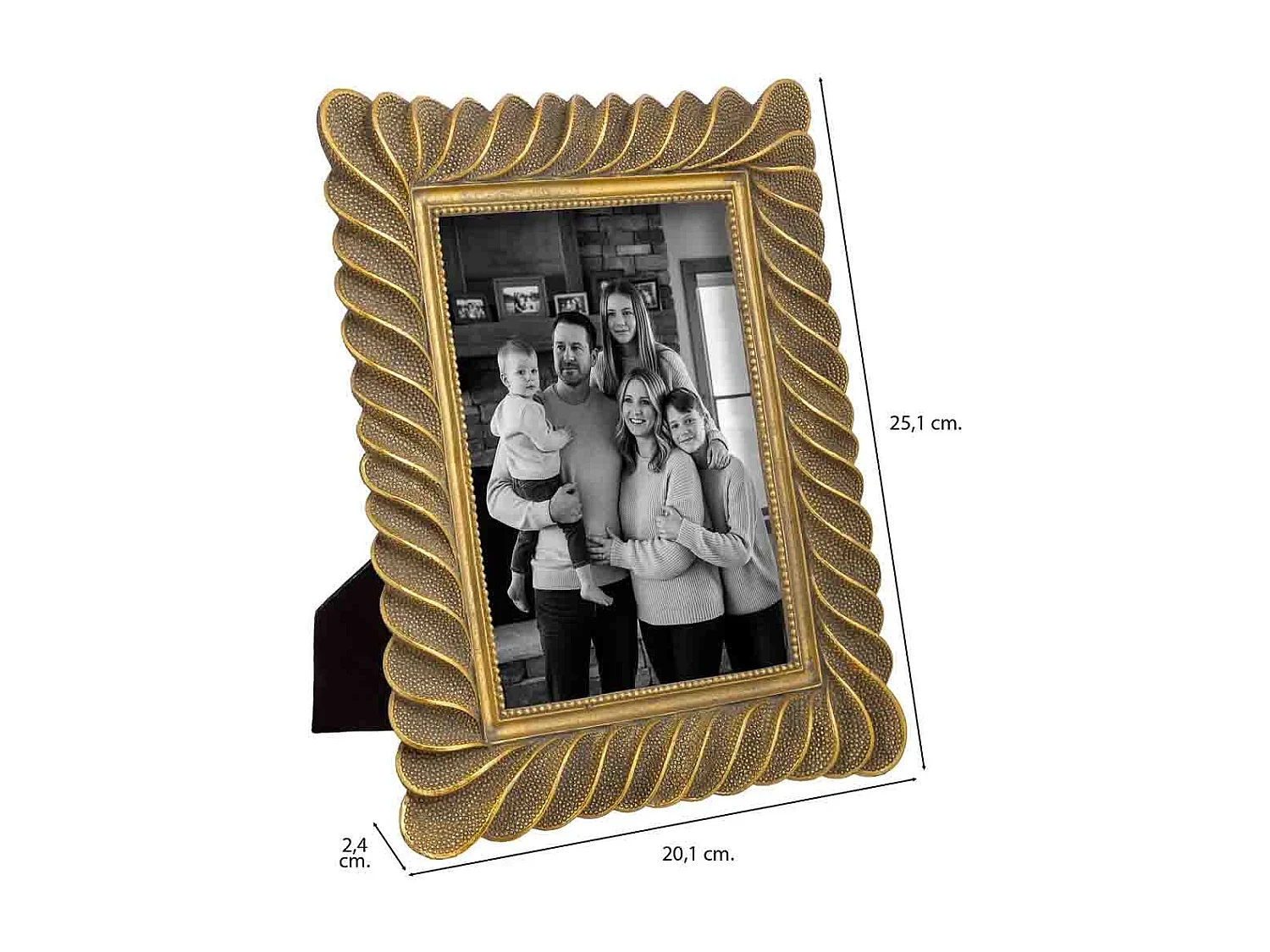 Porte-photo 13x18 doré 20,1x2,4x25,1 cm (h)