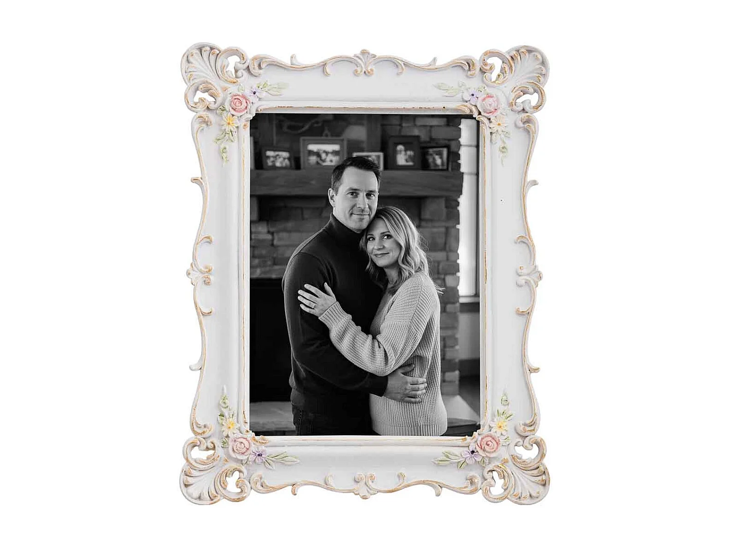 Porta fotos 13X18 blanco 18,7x1,7x23,7h cm