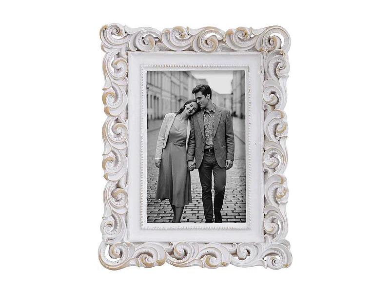 Porta fotos 10X15 blanco 17,7x3,9x22,7h cm