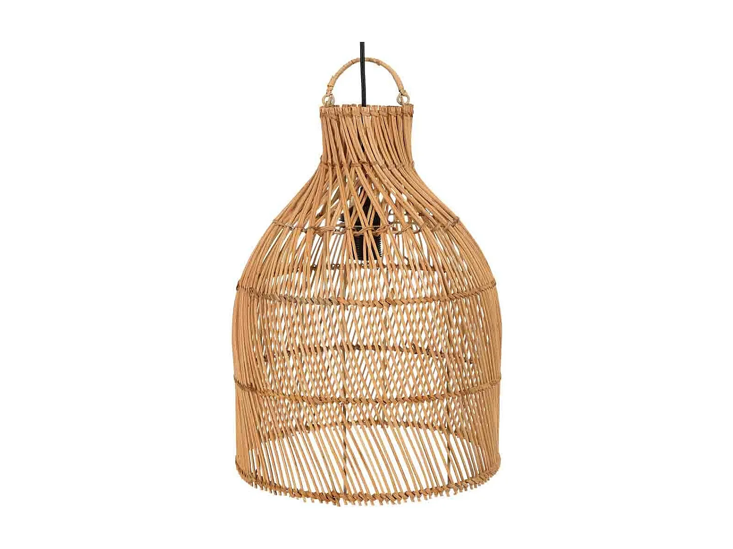 Lampe en rotin brun D30 x H40