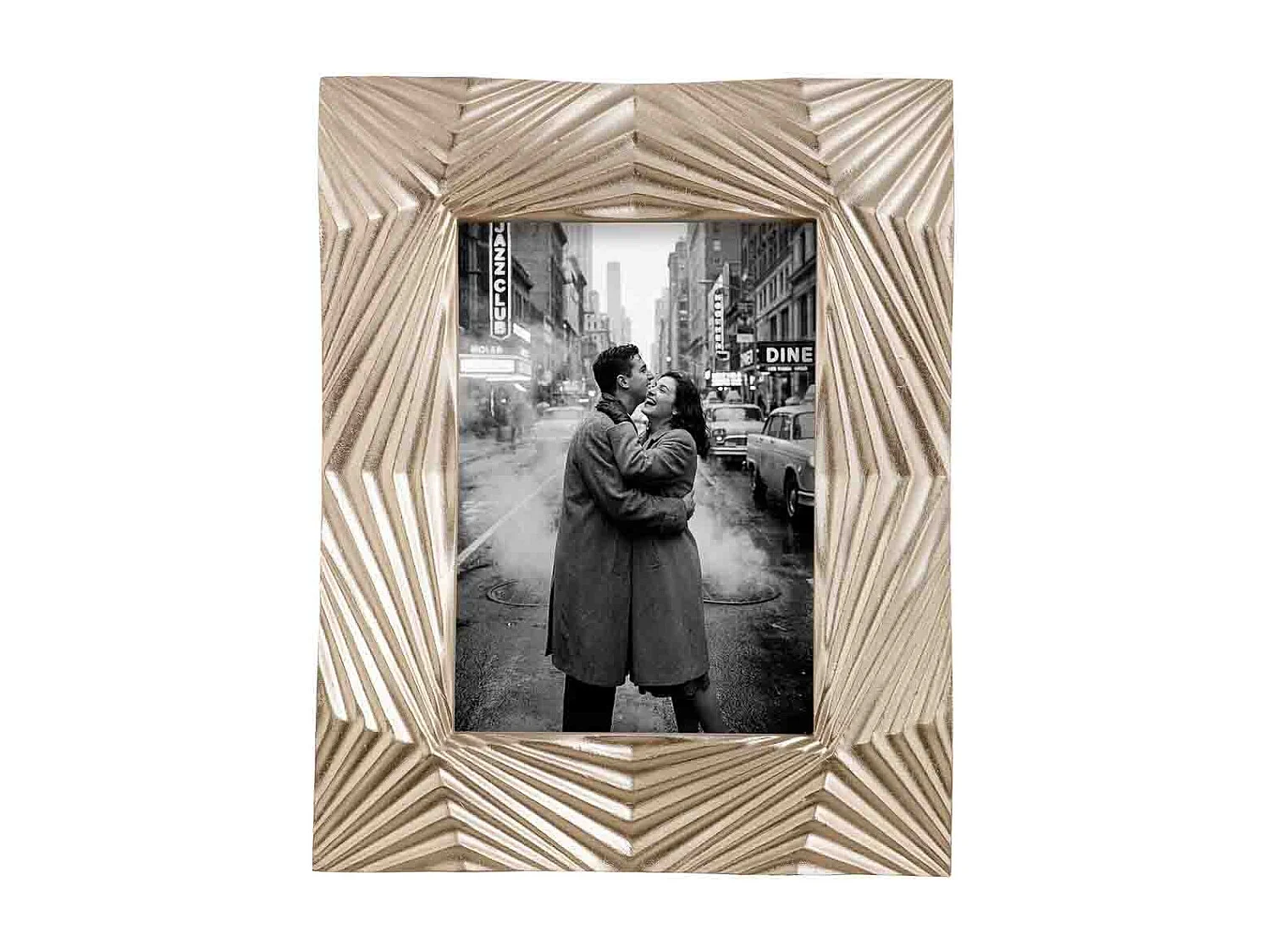 Porta fotos 13X18 plateado 20,6x3,1x25,5h cm