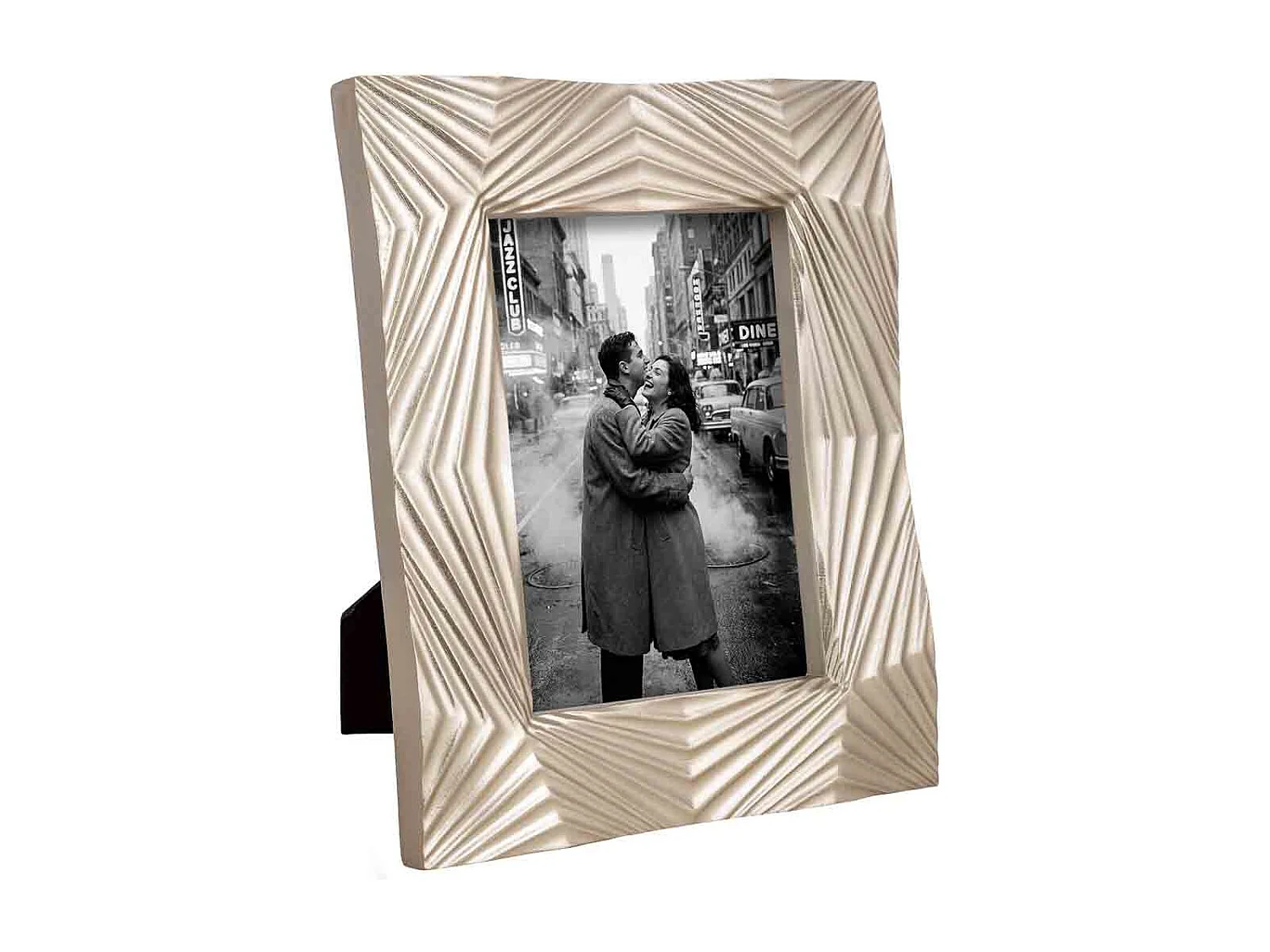 Porta fotos 13X18 plateado 20,6x3,1x25,5h cm