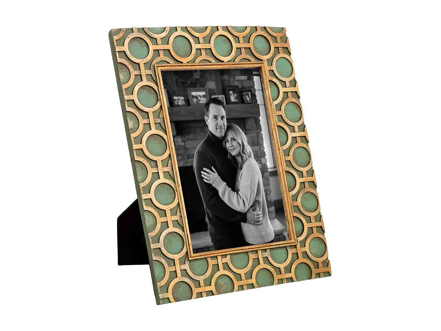 Porte-photo 10x15 marron 16x1,4x21 cm (h)