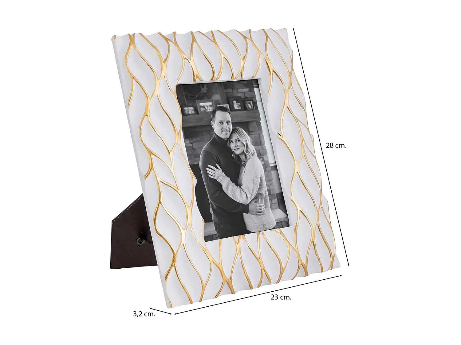 Porte-photo 13x18 blanc 23x3,2x28 cm (h)