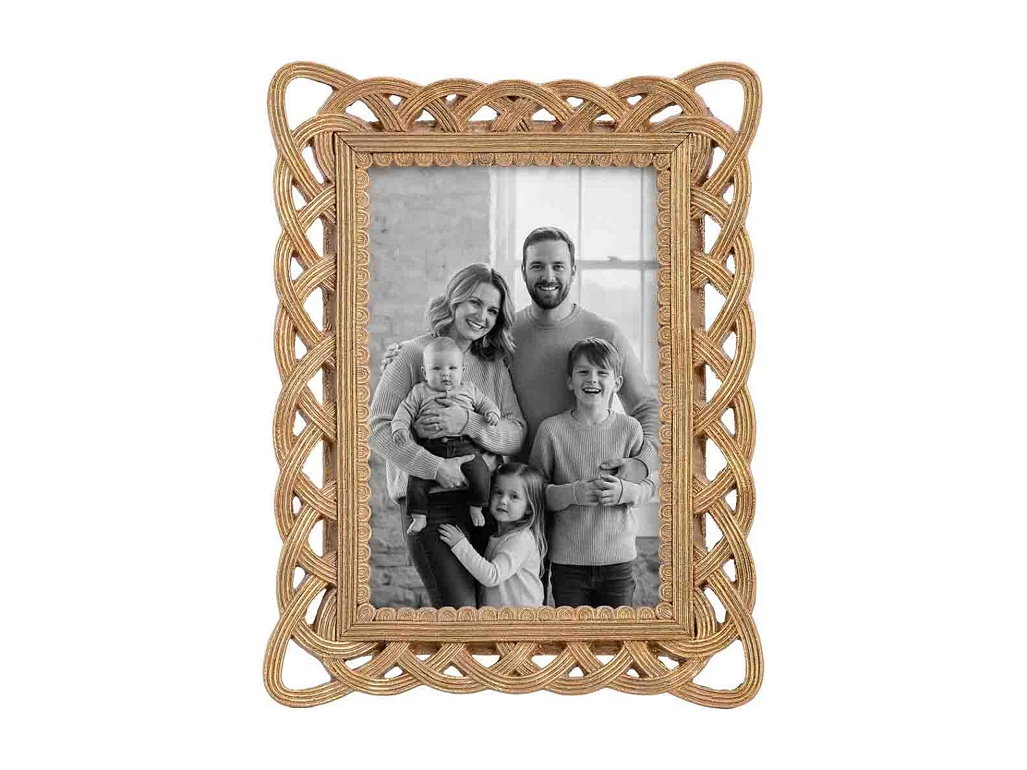 Porte-photo 10x15 doré 15,6x2,5x20,4 cm (h)