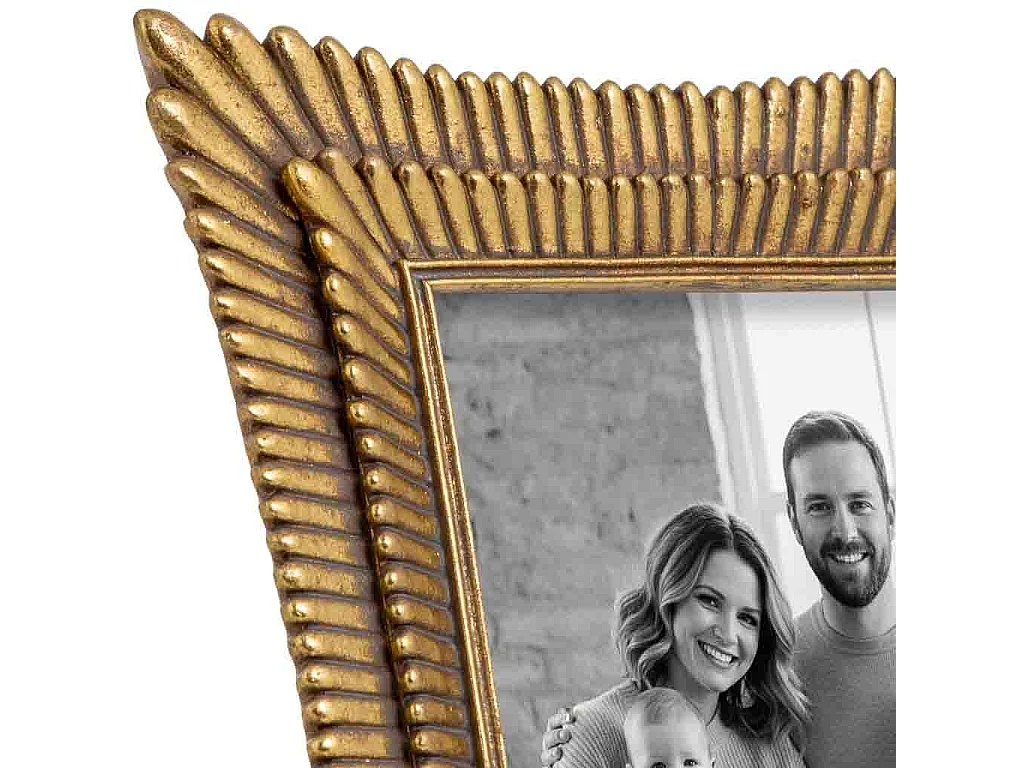 Porte-photo 10x15 doré 16,6x1,8x21,5 cm (h)