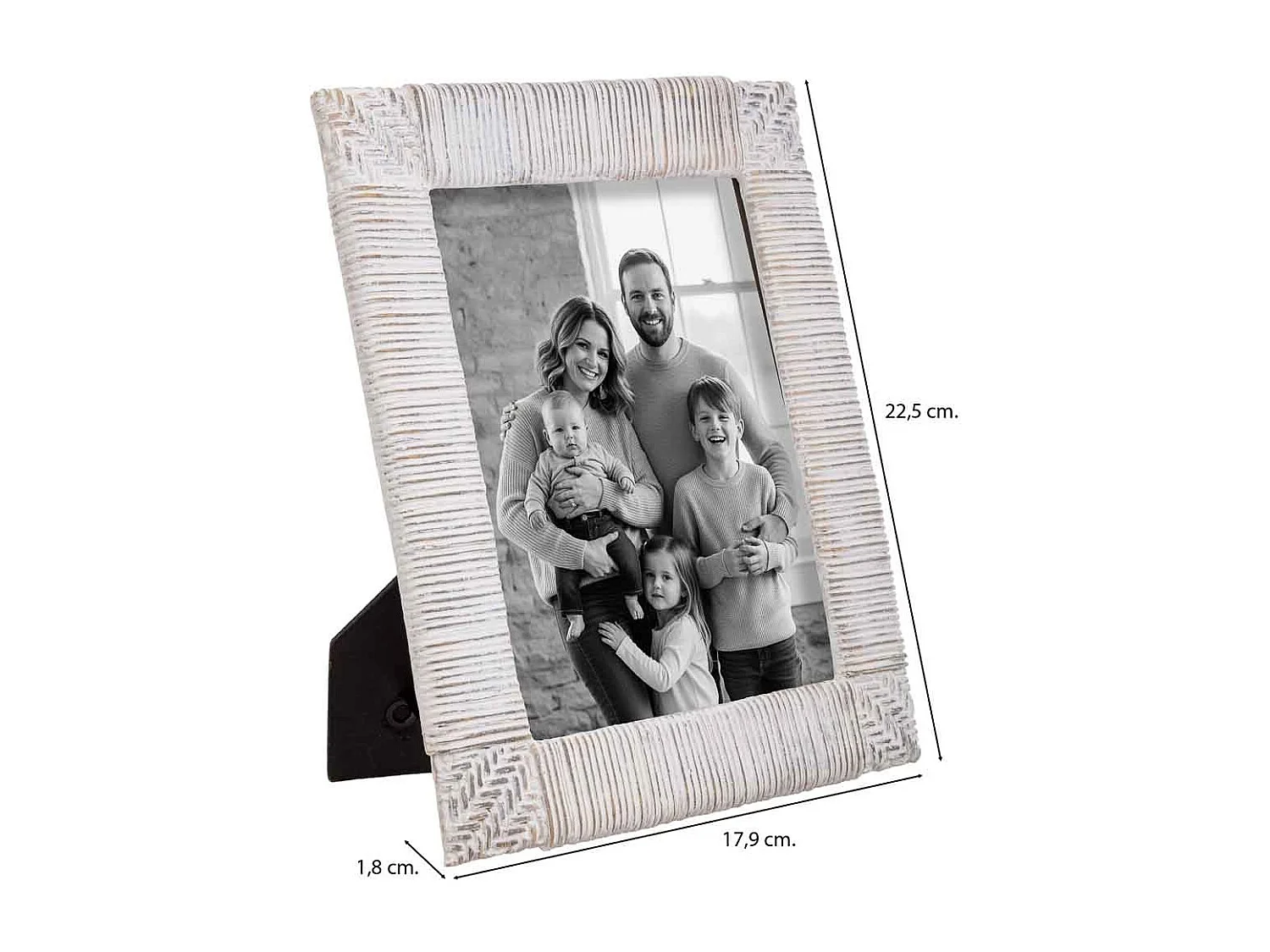 Porta fotos 13X18 blanco 17,9x1,3x22,5h cm