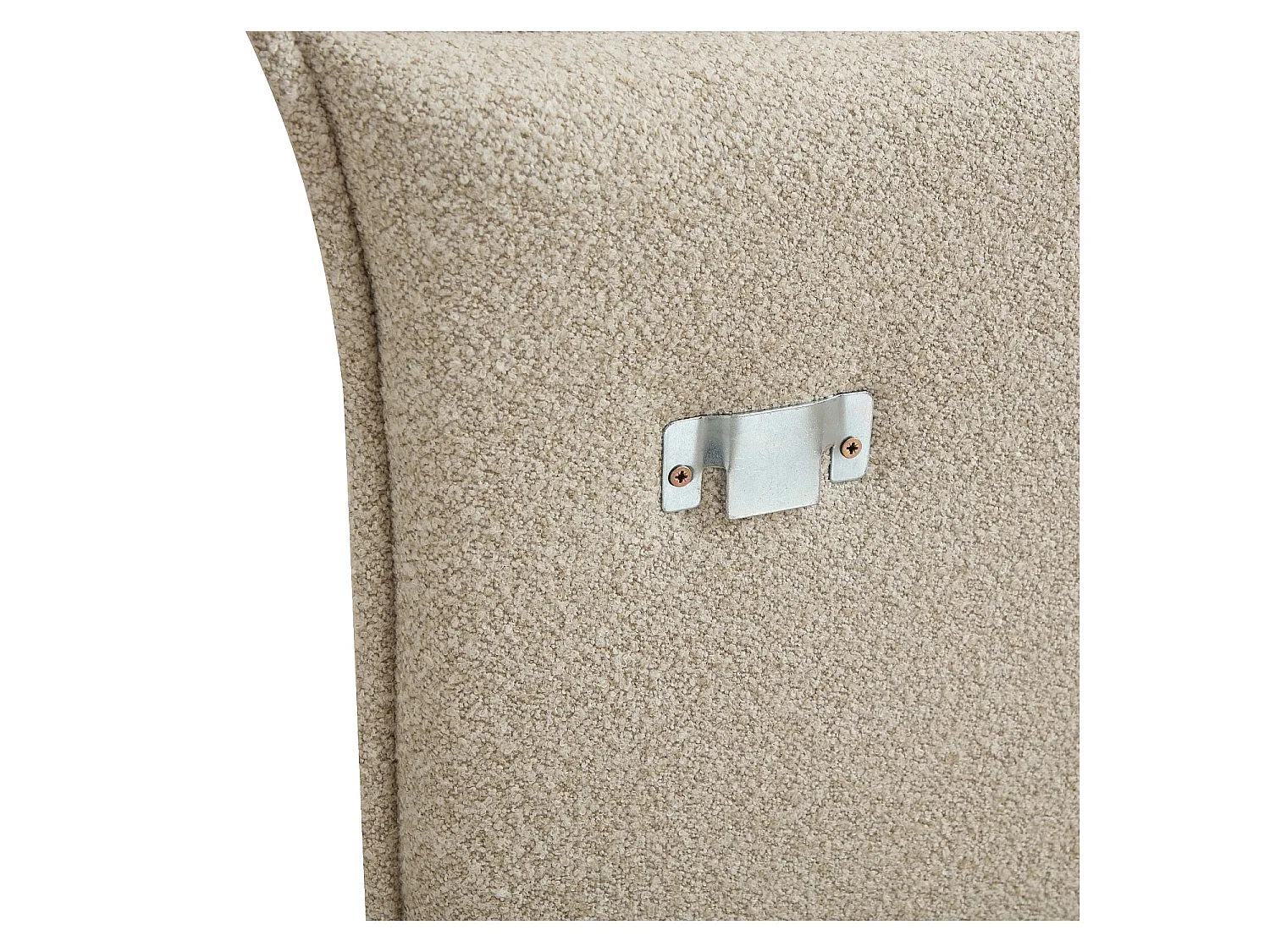 Habitat - Tête de lit en tissu bouclette 188 x 111 cm - Beige - Jupiter II