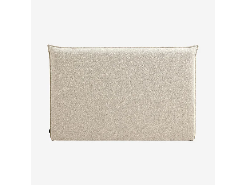 Habitat - Tête de lit en tissu bouclette 188 x 111 cm - Beige - Jupiter II