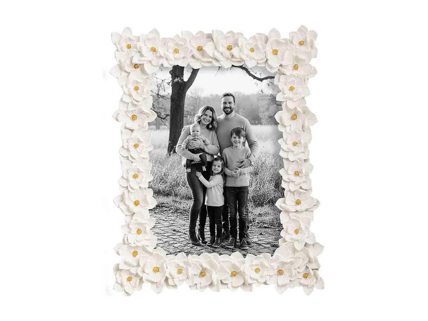 Porta fotos 13X18 blanco 17,7x2x23h cm