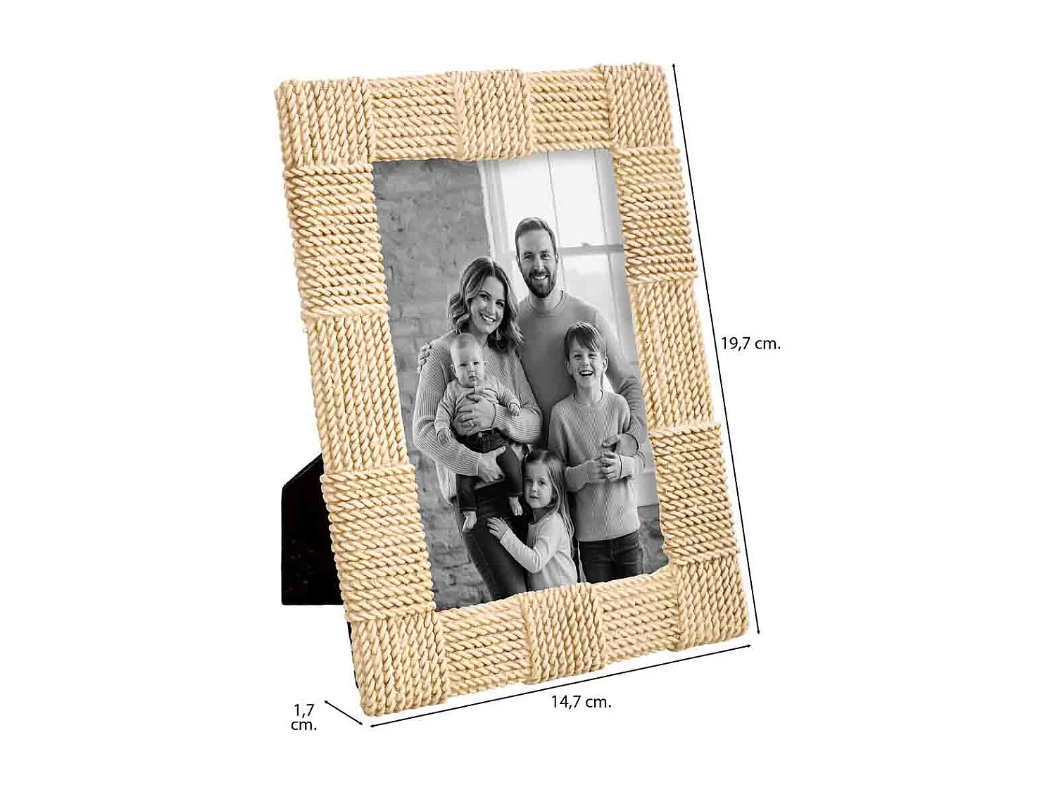 Porta fotos 10X15 blanco 14,7x1,7x19,7h cm