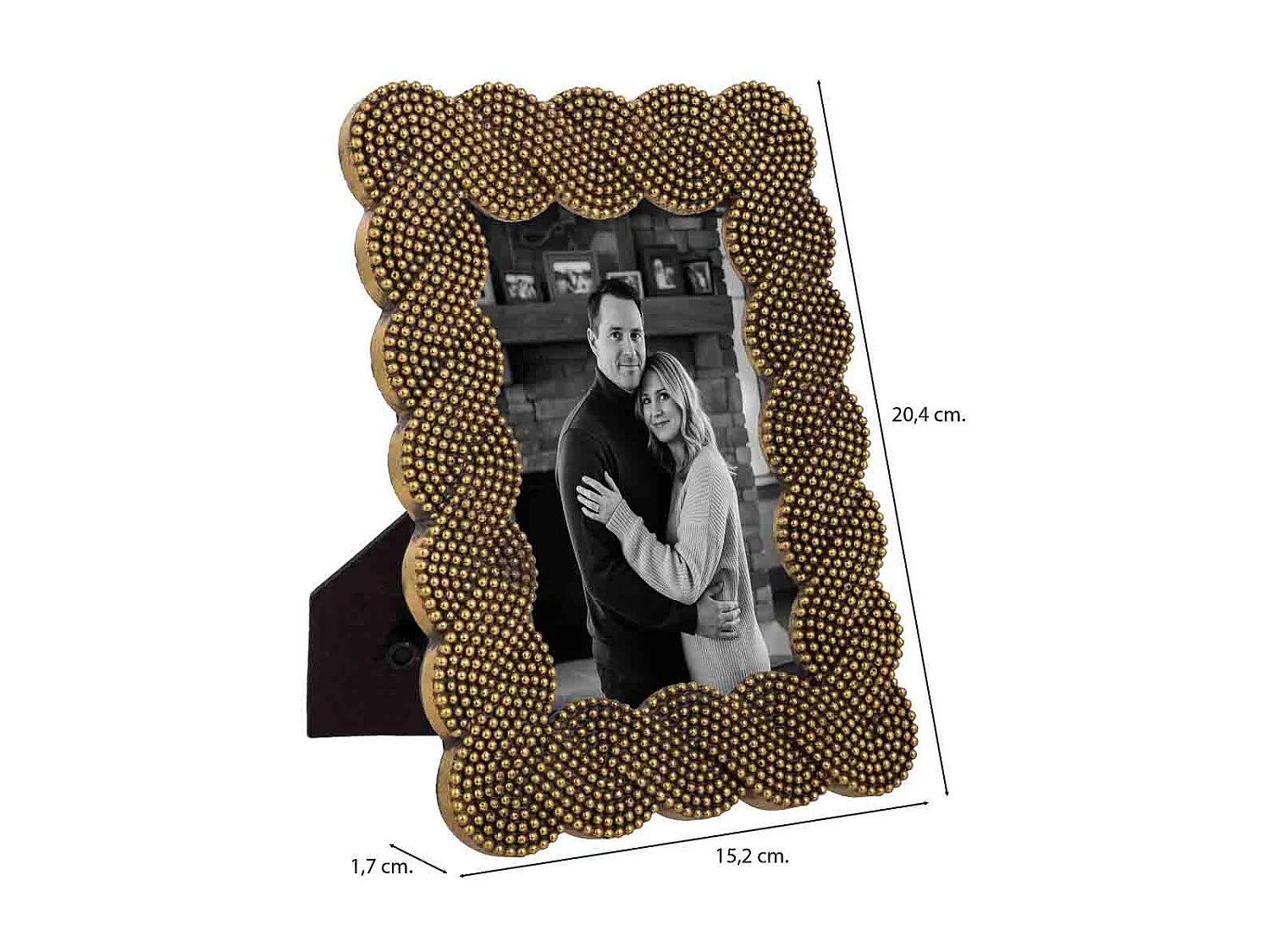 Porta fotos 10X15 negro 15,2x1,7x20,4h cm