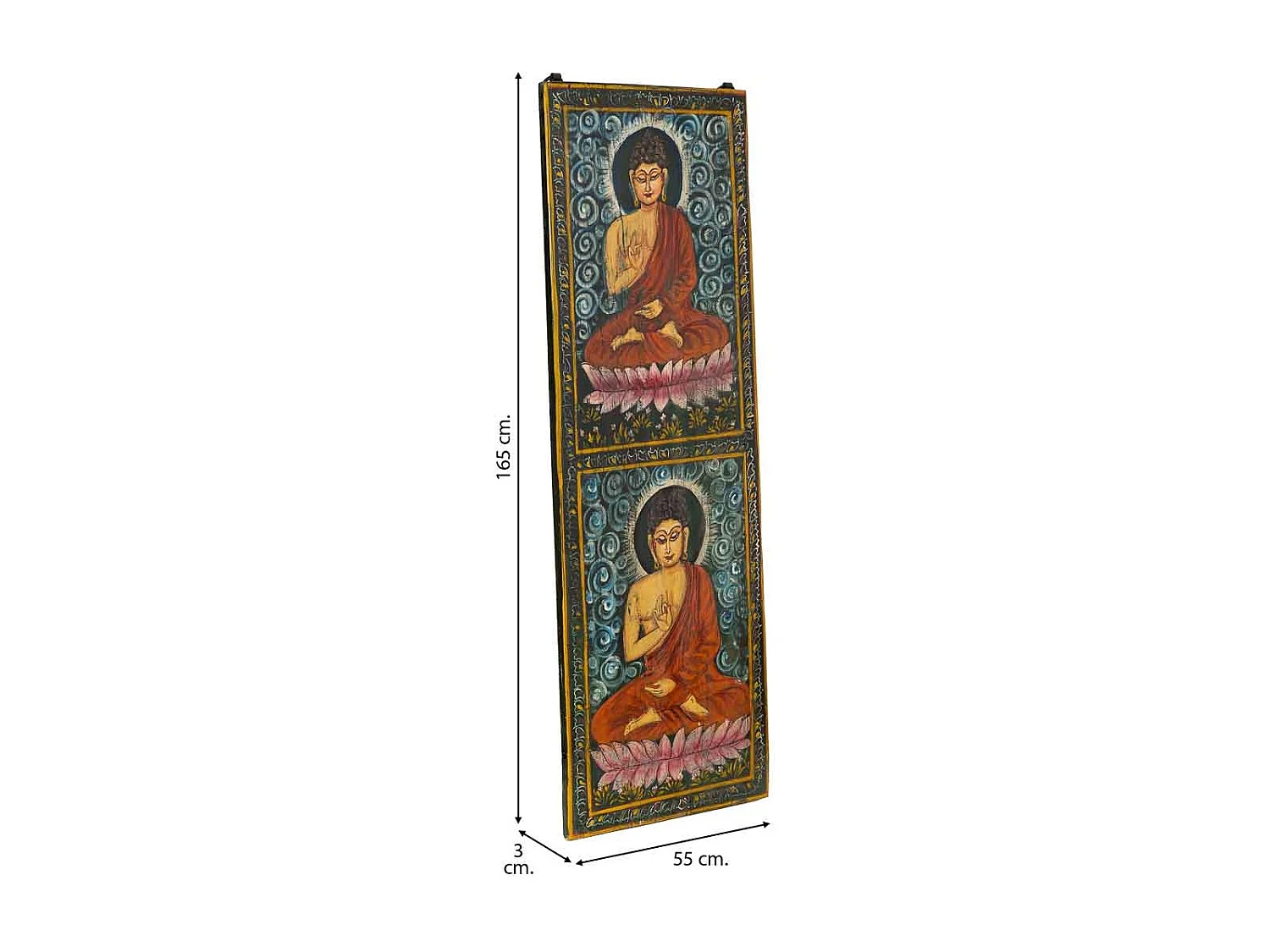 Panneau décoratif en bois multicolore, 53x3x183h cm