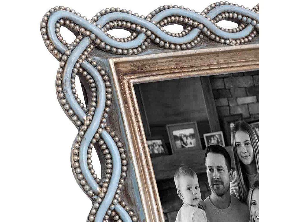 Porta fotos 10X15 azul 15,8x1,5x21,4h cm