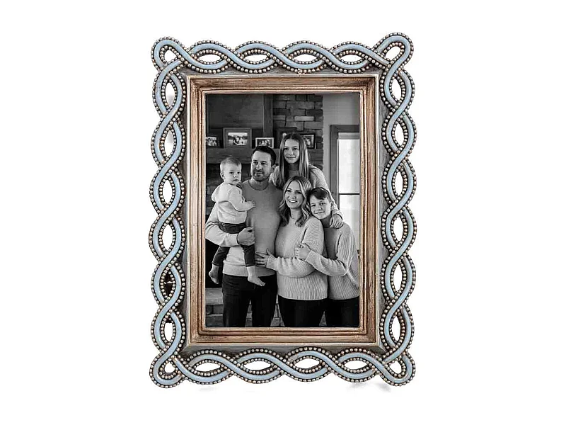 Porta fotos 10X15 azul 15,8x1,5x21,4h cm