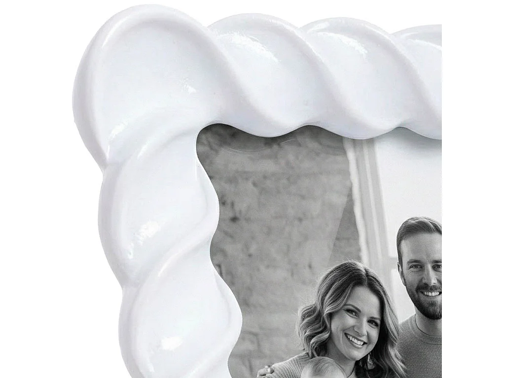 Porta fotos 10X15 blanco 14x2,6x19,2h cm