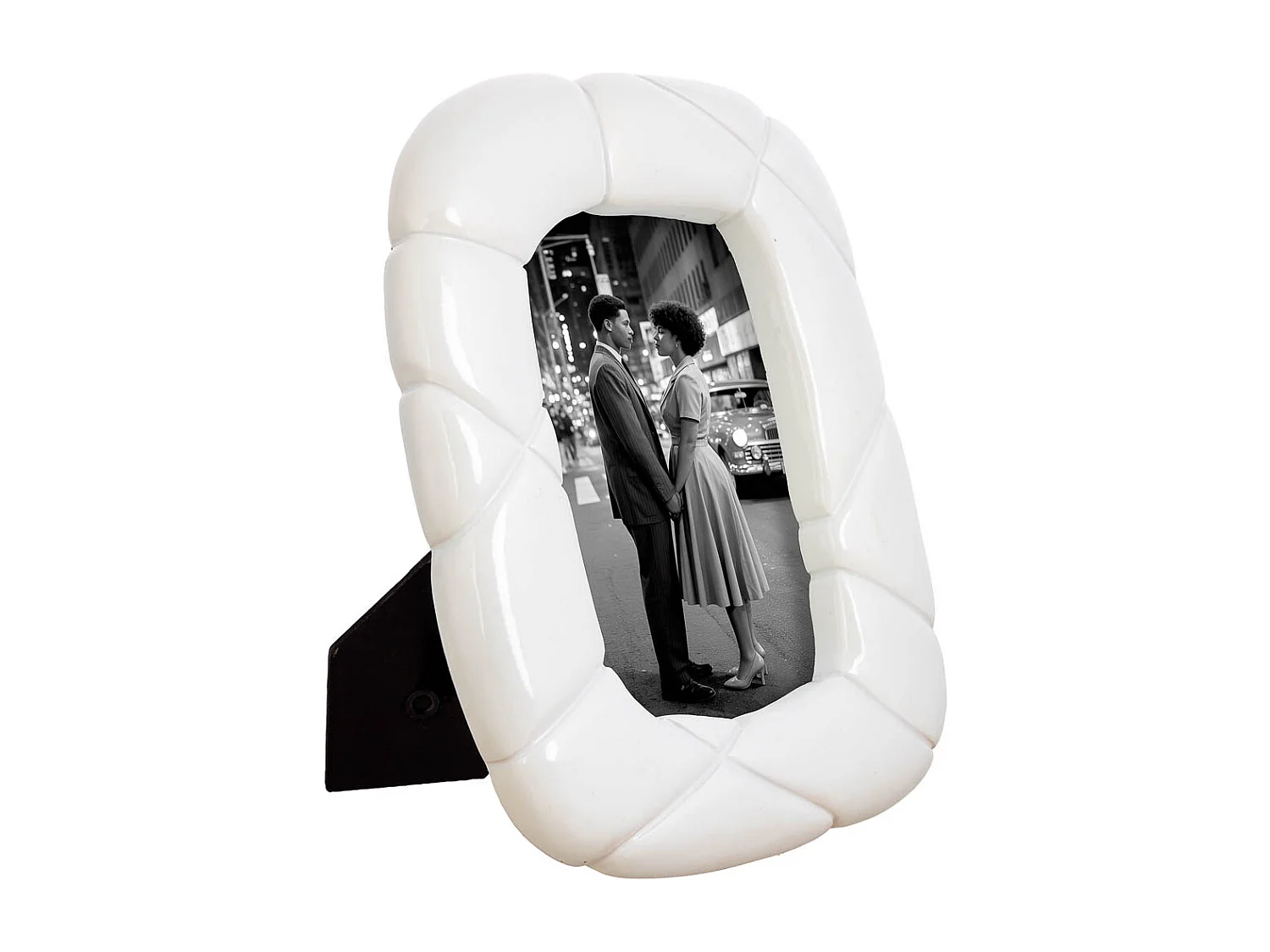 Porta fotos 10X15 blanco 17x2,5x22,2h cm