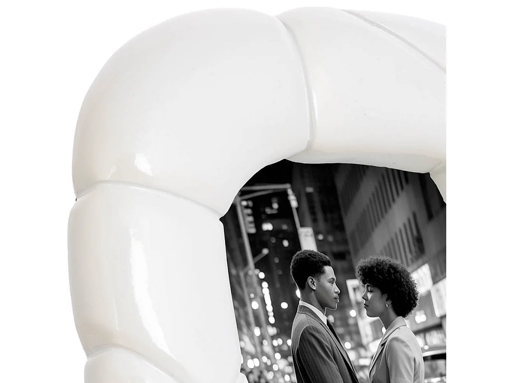 Porta fotos 10X15 blanco 17x2,5x22,2h cm