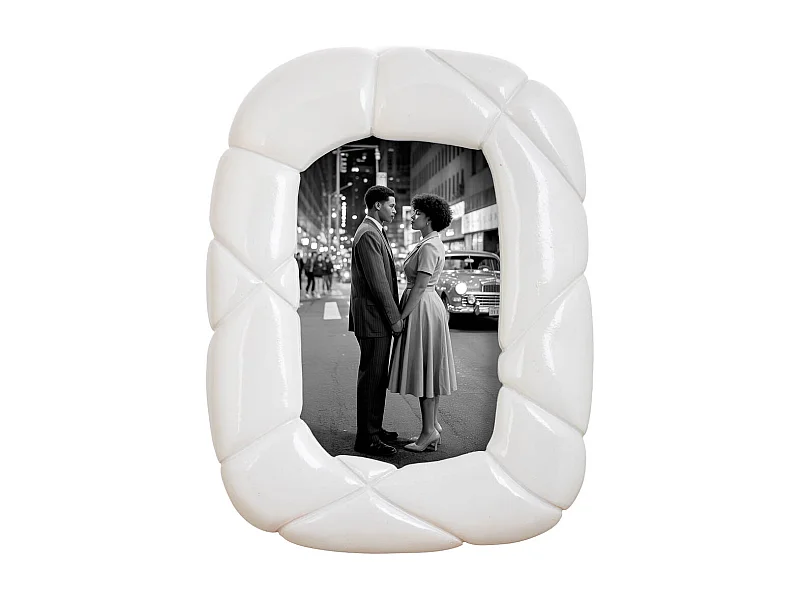 Porta fotos 10X15 blanco 17x2,5x22,2h cm