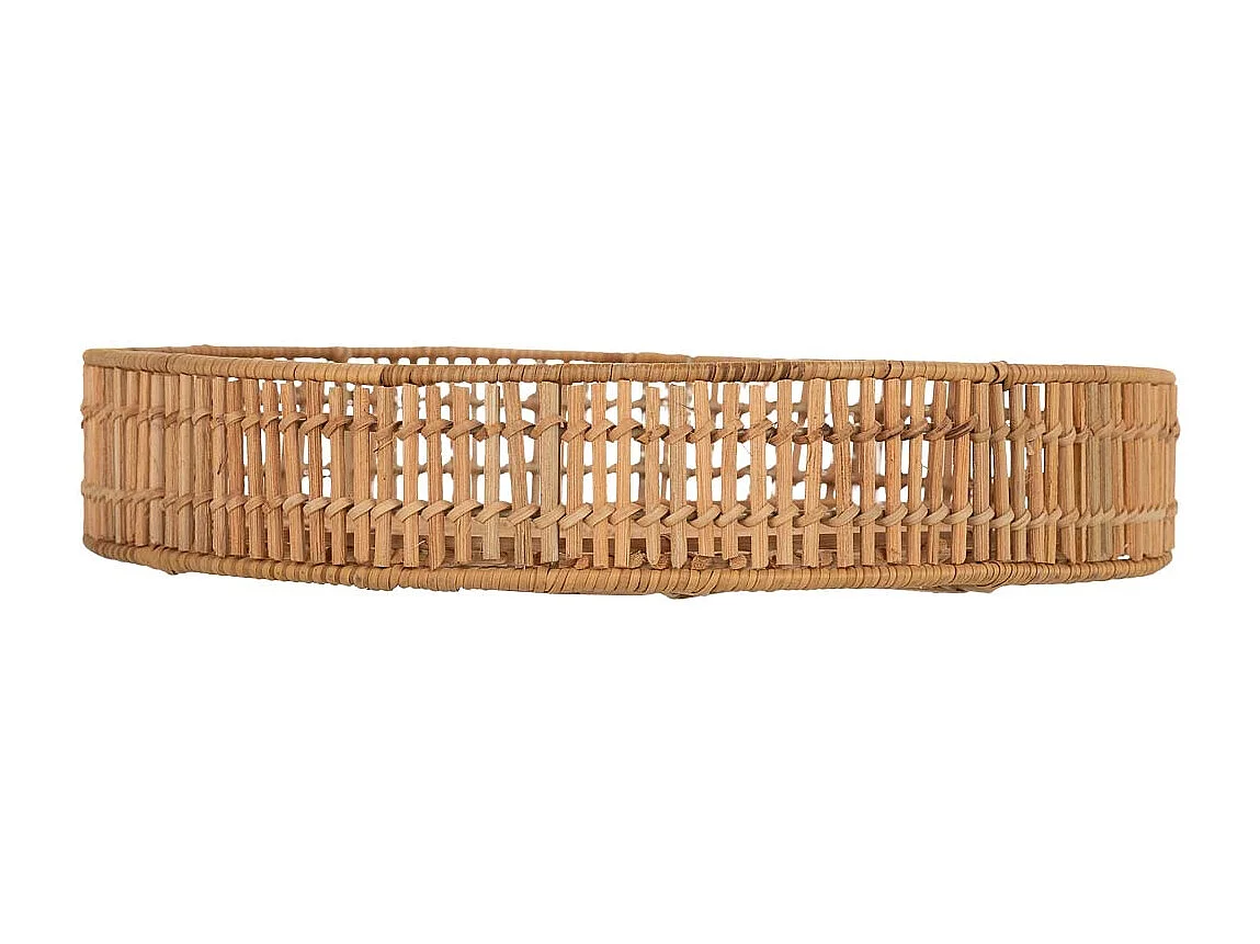 Plateau en rotin brun D40 x H7
