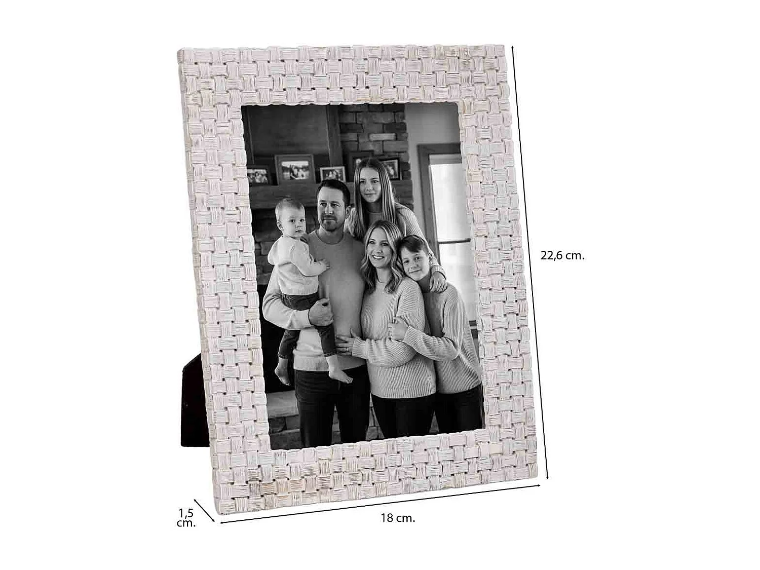 Porta fotos 13X18 blanco 18x1,5x22,6h cm