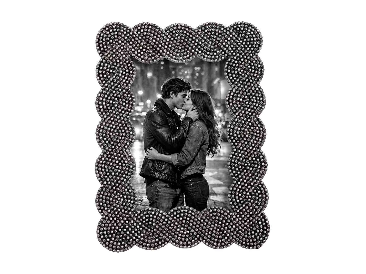 Porta fotos 10X15 negro 15,2x1,7x20,4h cm