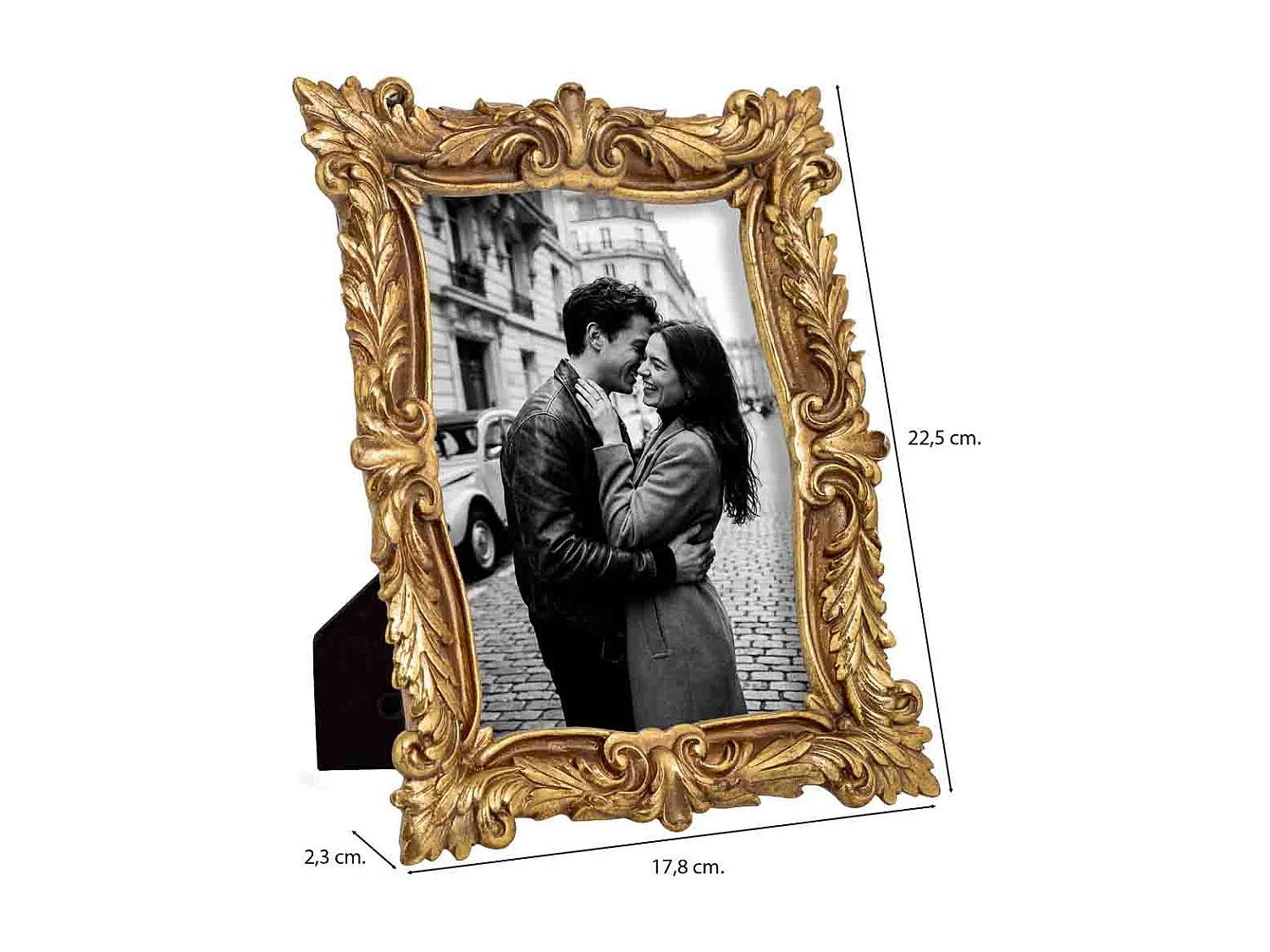 Porte-photo 13x18 doré 17,8x2,3x22,5 cm (h)