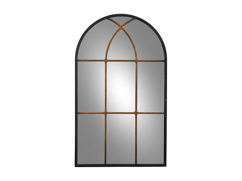 Miroir en fer noir 72 x 3 x 120,5 cm (h)