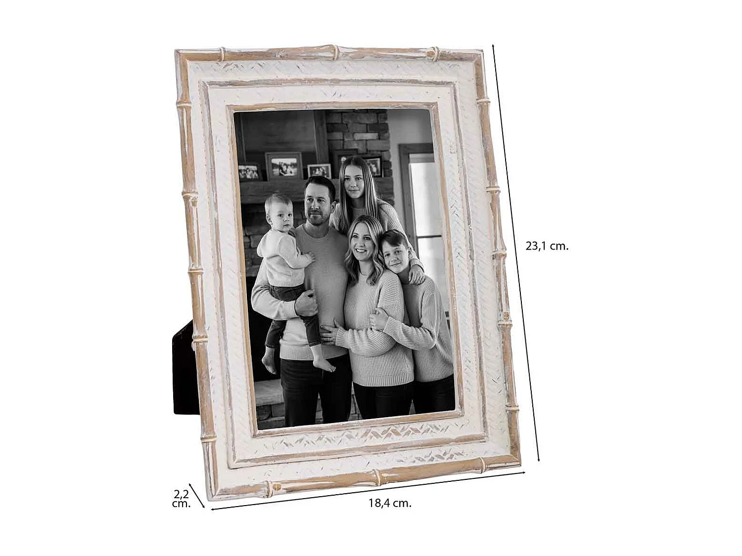 Porta fotos 13X18 blanco 18,4x2,2x23,1h cm