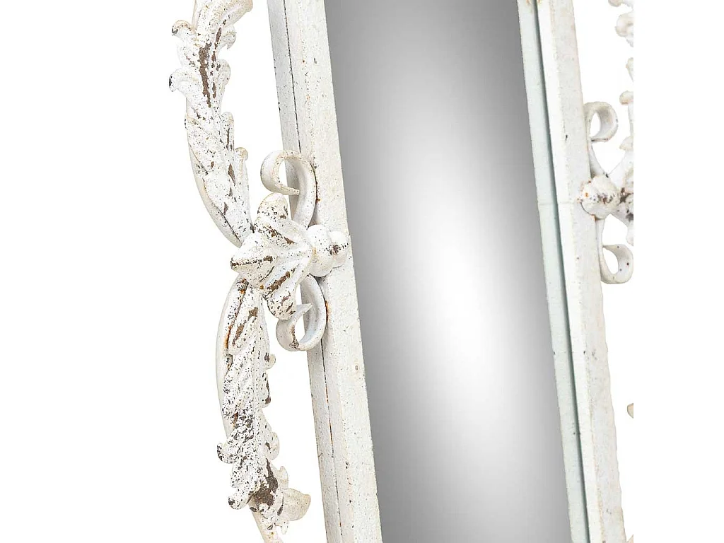 Miroir en bois et fer blanc 41 x 2,5 x 128 cm (h)