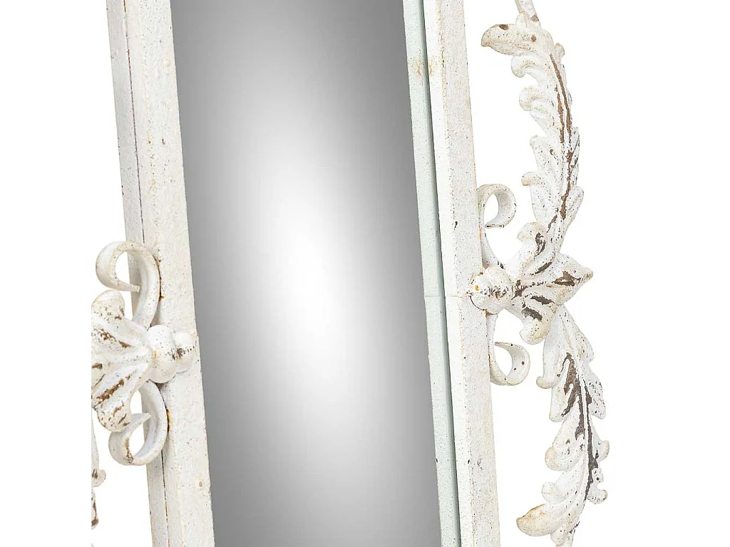 Miroir en bois et fer blanc 41 x 2,5 x 128 cm (h)