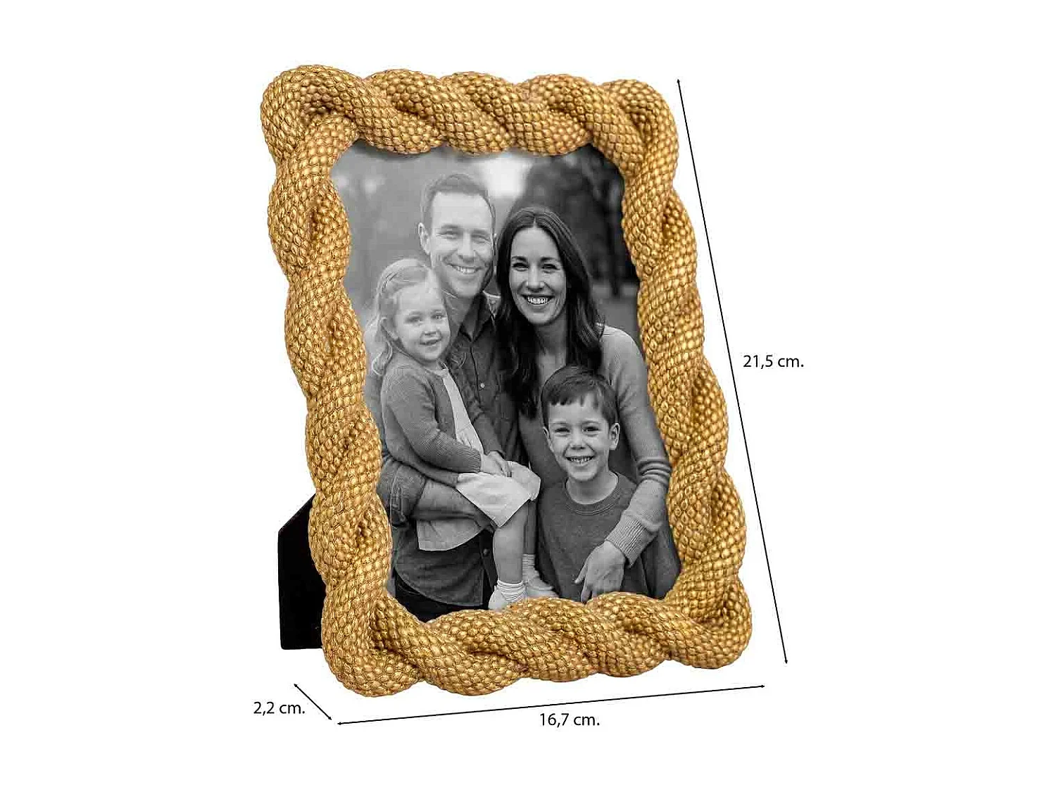 Porta fotos 13X18 dorado 16,7x2,2x21,5h cm