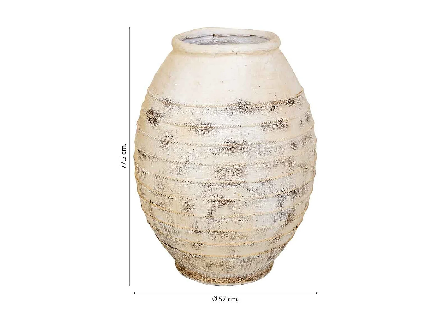 Vase décoratif 57 x 57 x 77,5 cm (hauteur)