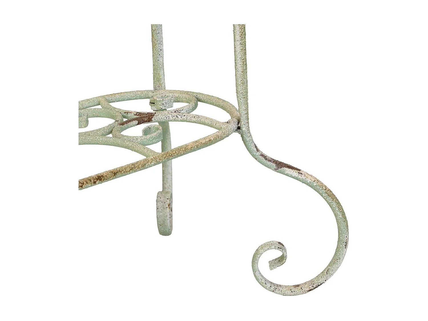 Pot de fleurs en métal blanc 43,5 x 34,5 x 71,5 cm (h)