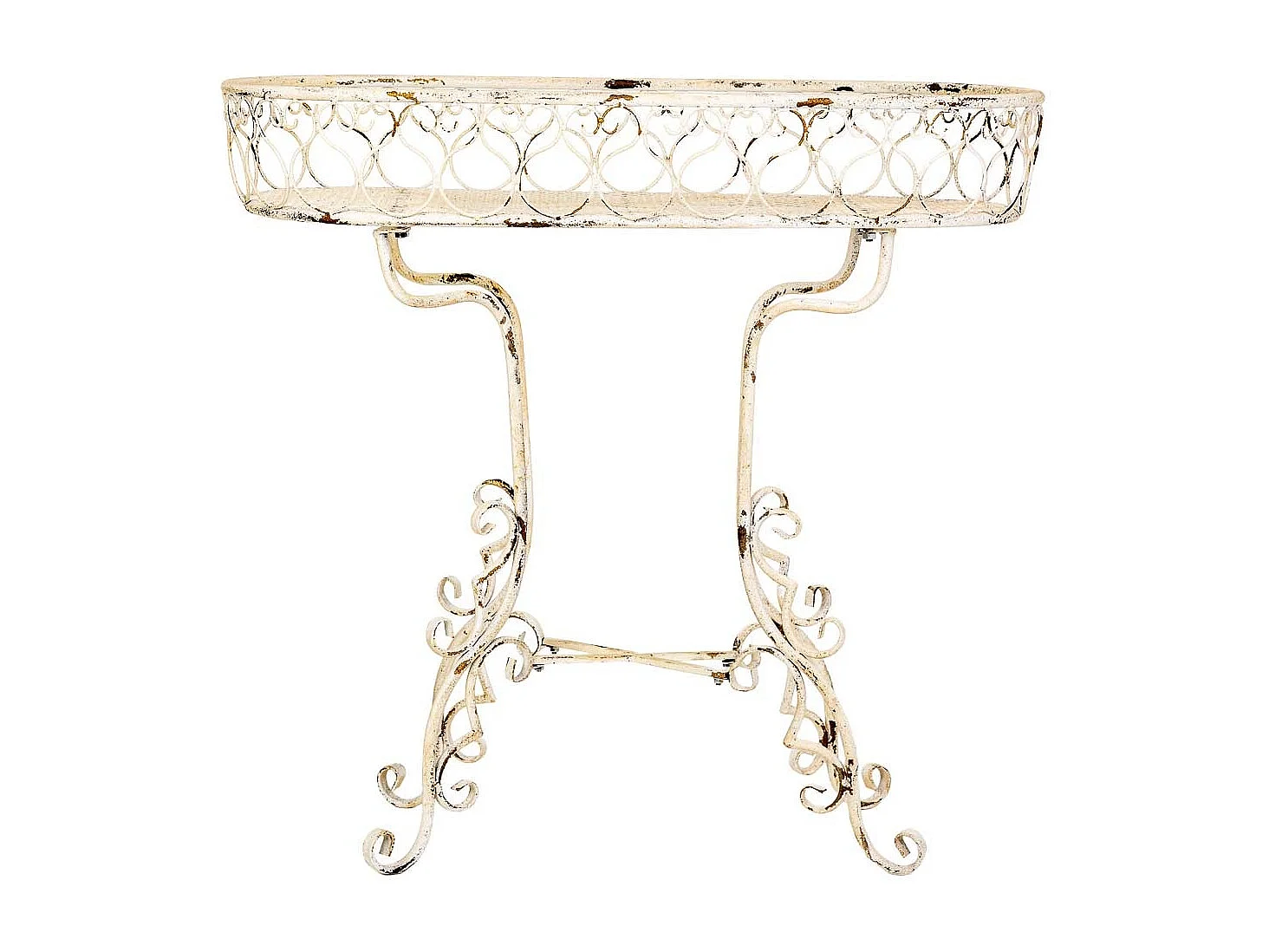 Support pour plantes en fer blanc 86 x 38 x 84 cm (h)